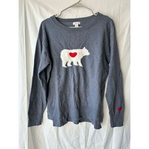 Sundance Mighty Polar Bear Sweater Wool Blend Womens Size Small